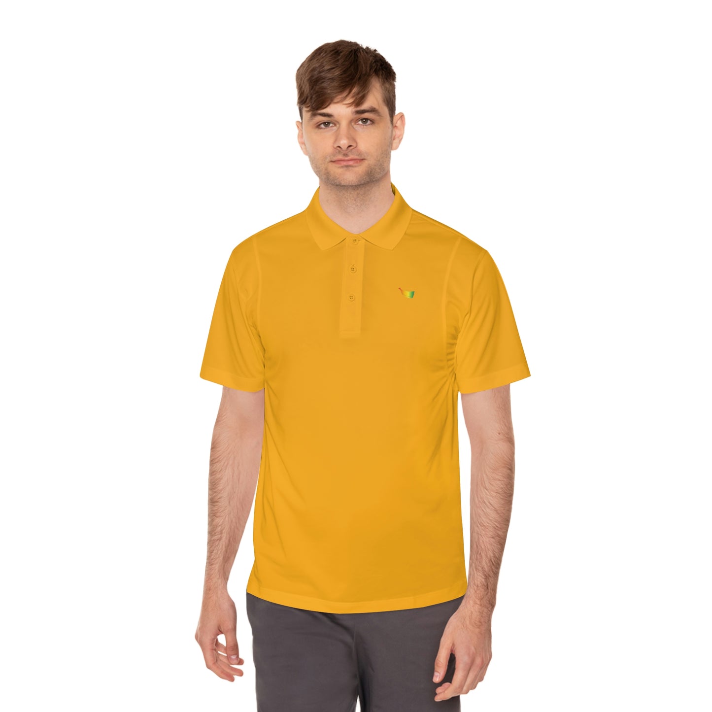 Flavor's Multi Color Plantain Men's Sport Polo Shirt