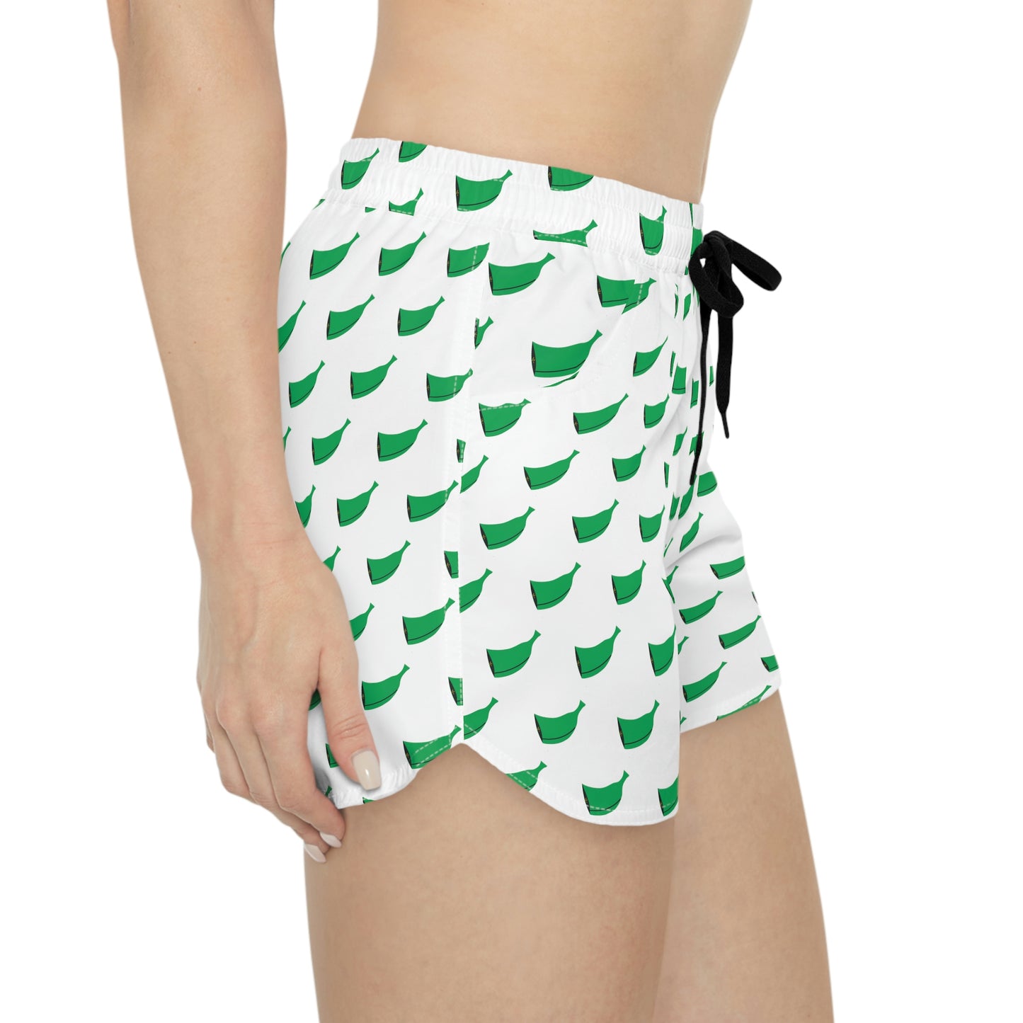 Women's Casual Shorts Green Plantain (AOP)