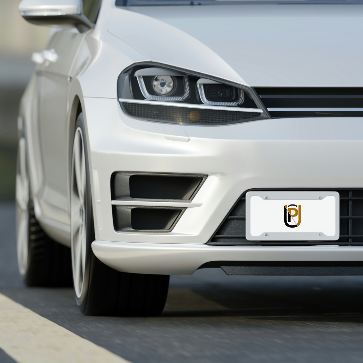 Upscale License Plate
