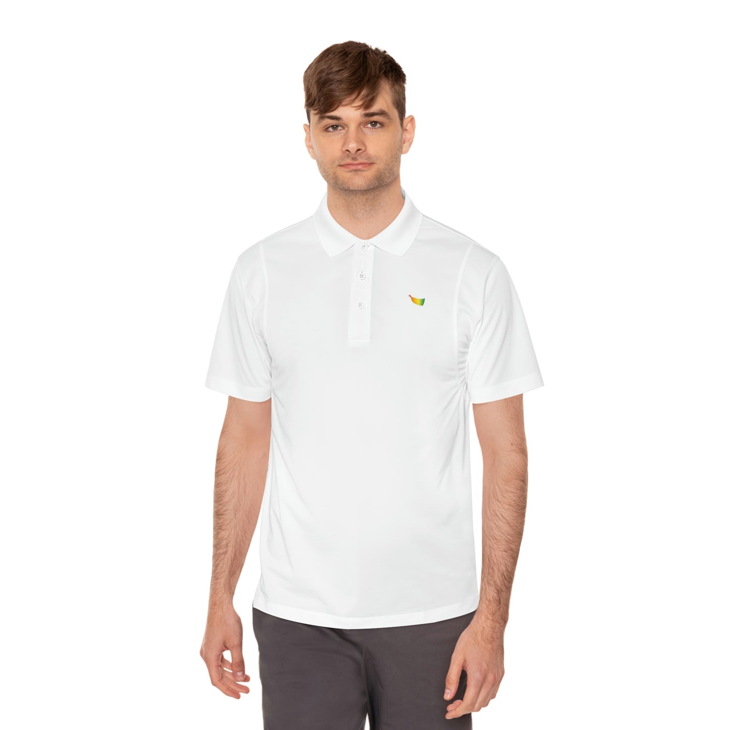 Flavor's Multi Color Plantain Men's Sport Polo Shirt