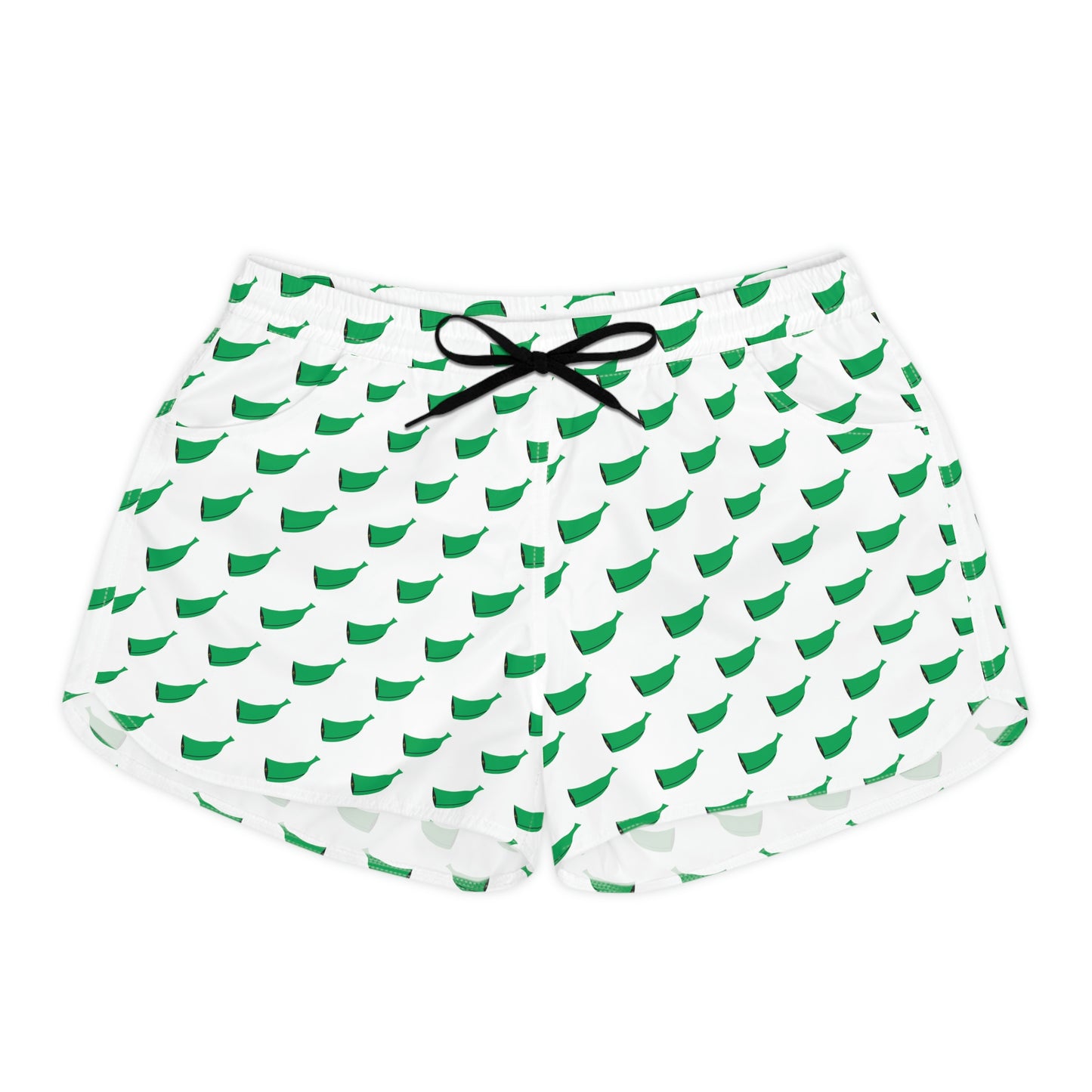 Women's Casual Shorts Green Plantain (AOP)