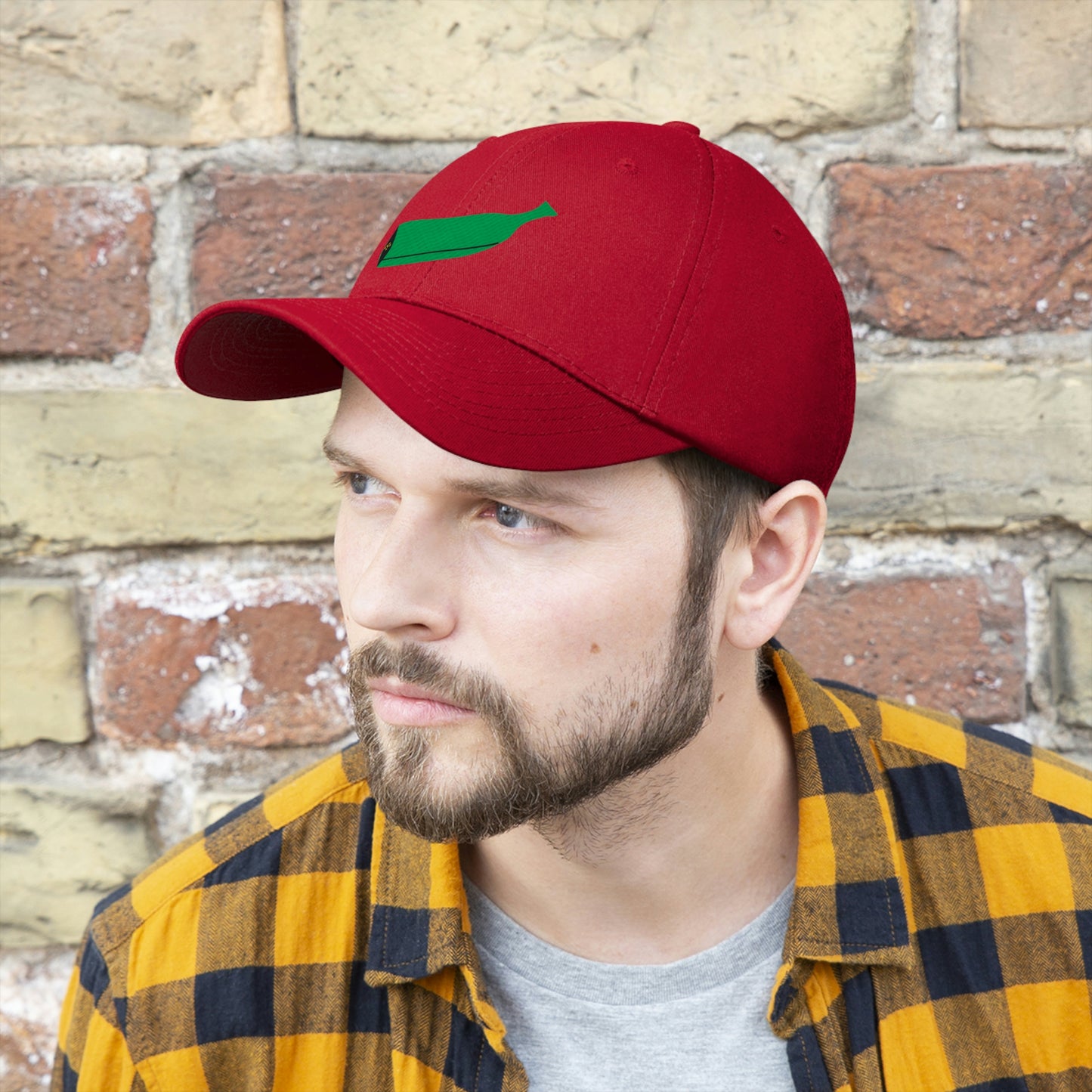Flavor's Classic Green Plantain Embroidery Unisex Twill Hat