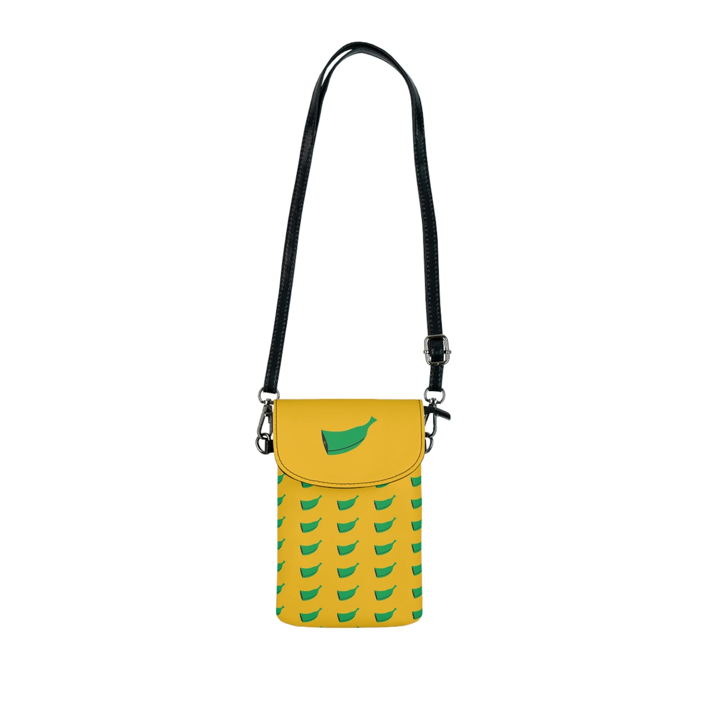 Flavor's Green and Yellow Small Cell Phone Wallet