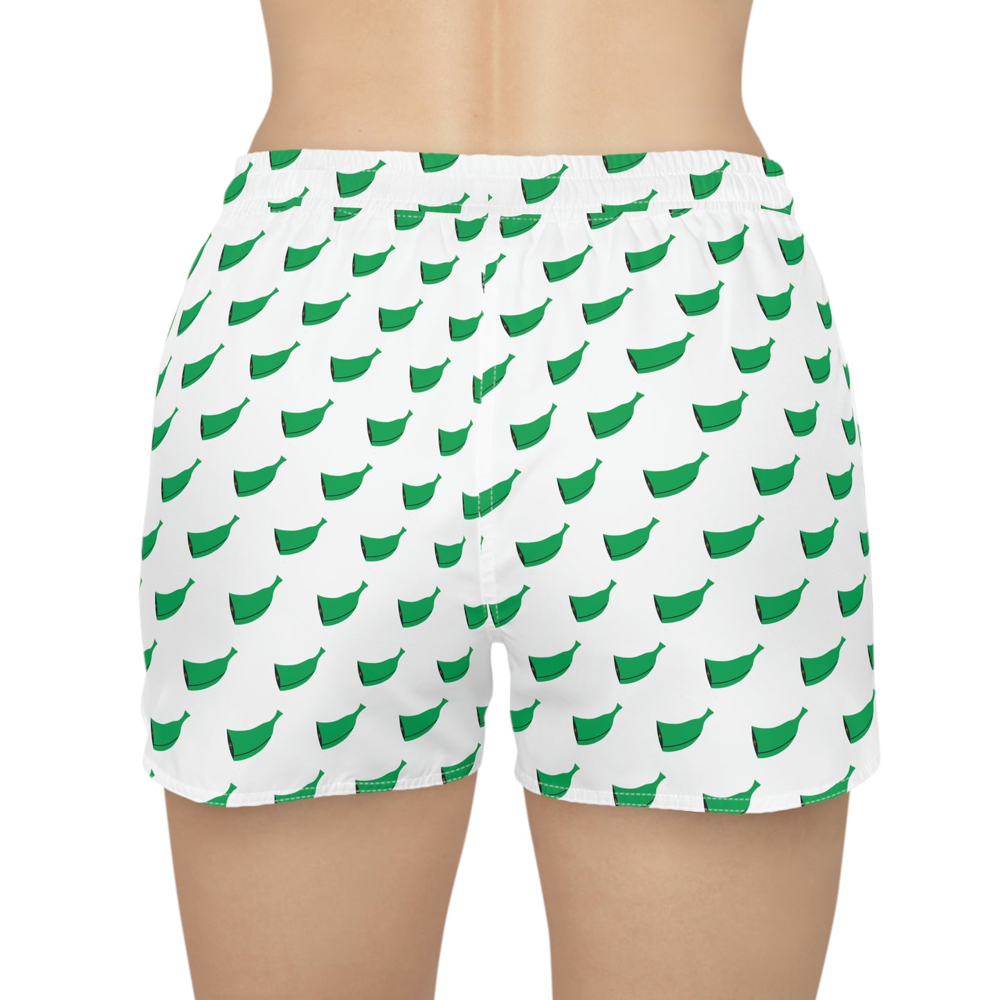 Women's Casual Shorts Green Plantain (AOP)