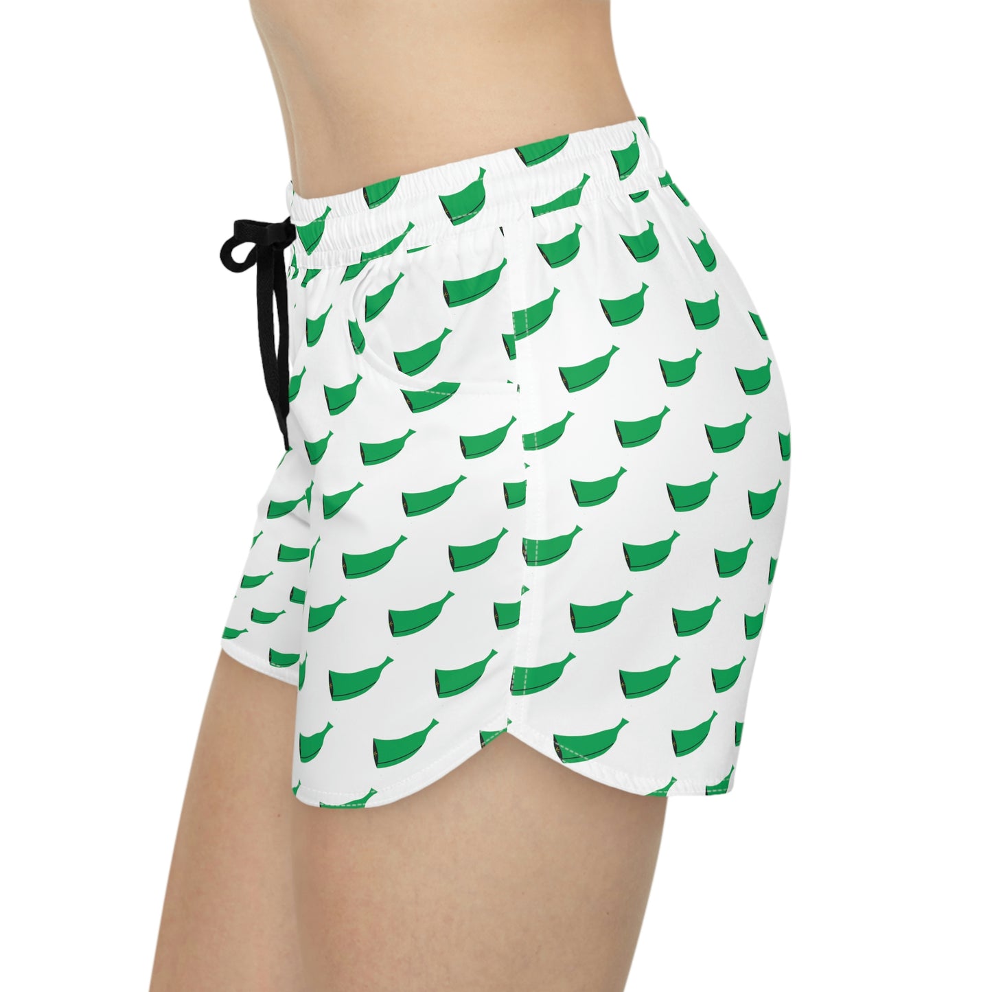 Women's Casual Shorts Green Plantain (AOP)